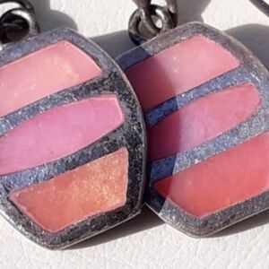 925 vintage earrings genuine stones